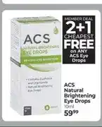 Dis-Chem ACS Natural Brightening Eye Drops 10ml offer