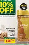Dis-Chem Lifestyle Food Gold Roast Premium Coffee 200g offer