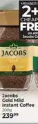Dis-Chem Jacobs Gold Mild Instant Coffee 200g offer