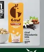 Dis-Chem Giraf Macadamia Milk with Vanilla Flavour 1 litre offer