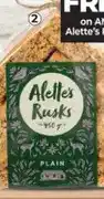 Dis-Chem Alette's Rusks Plain 450g offer
