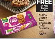 Dis-Chem Gullon Gluten Free Chocolate Chip Biscuits 130g offer
