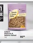 Dis-Chem Gaby's Peanuts & Raisins Salted 1kg offer