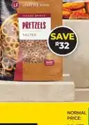 Dis-Chem Lifestyle Food Pretzels Salted 500g offer