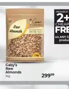 Dis-Chem Gaby's Raw Almonds 1kg offer