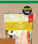 Dis-Chem Lifestyle Food Mixed Dried Fruit Value Pack 750g offer