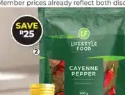 Dis-Chem Lifestyle Food Cayenne Pepper 300g offer