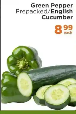 Check Star Green Pepper Prepacked/English Cucumber offer