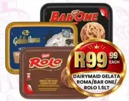 Take 'n Pay Dairymaid Gelata Roma/Bar One/Rolo offer