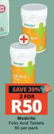MediRite Medirite Folic Acid Tablets offer