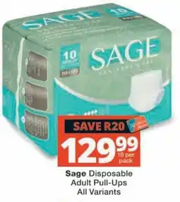 MediRite Sage Disposable Adult Pull-Ups offer