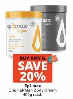 MediRite Epi-max Original/Man Body Cream offer