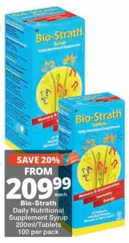 MediRite Bio-Strath Daily Nutritional Supplement Syrup offer