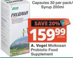 MediRite A. Vogel Molkosan Probiotic Food Supplement offer