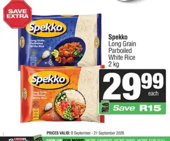 Spekko Long Grain Parboiled White Rice