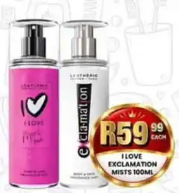 Take 'n Pay I LOVE EXCLAMATION MISTS offer