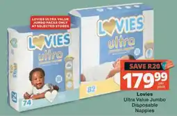 MediRite Lovies Ultra Value Jumbo Disposable Nappies offer