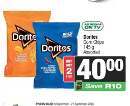 SuperSpar Doritos Corn Chips Assorted offer