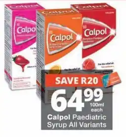 MediRite Calpol Paediatric Syrup offer