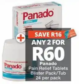MediRite Panado Pain Relief Tablets offer