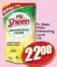 A5 Cash & Carry Mr Sheen Dishwashing Liquid offer