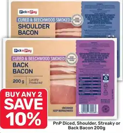 Pick n Pay Liquor Pick n Pay Diced, Shoulder, Streaky or Back Bacon offer