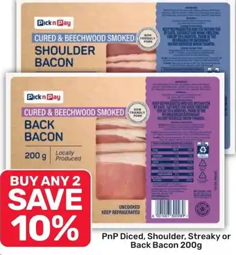 Pick n Pay Diced, Shoulder, Streaky or Back Bacon