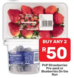 Pick n Pay Liquor PnP Strawberries Pre-pack or Blueberries On the Run offer