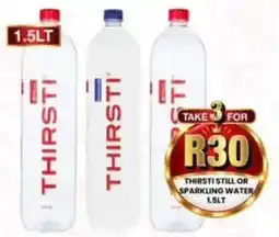Take 'n Pay Thirsti still or sparkling water offer