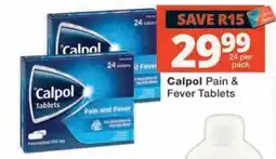 MediRite Calpol Pain & Fever Tablets offer