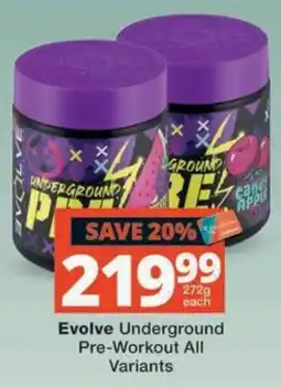 MediRite Evolve Underground Pre-Workout offer