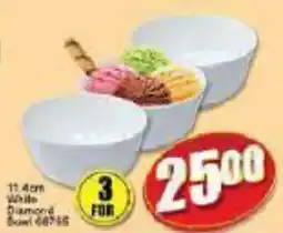 A5 Cash & Carry White Diamond Bowl offer