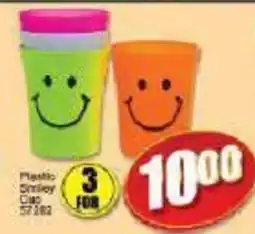 A5 Cash & Carry Plastic Smiley Cup offer