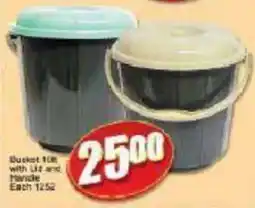 A5 Cash & Carry Bucket 10lt with Lid and Handle offer