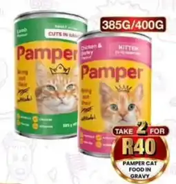Take 'n Pay Pamper Cat Food in Gravy offer