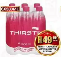Take 'n Pay THIRSTI FLAVOURED WATER Assorted offer
