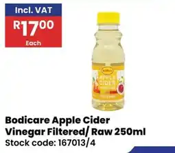 Africa Cash and Carry Bodicare Apple Cider Vinegar Filtered/Raw offer