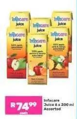 Game Infacare Juice 6 x 200 ml Assorted offer