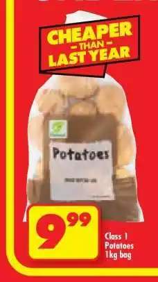 Shoprite CLASS 1 POTATOES 1kg bag offer