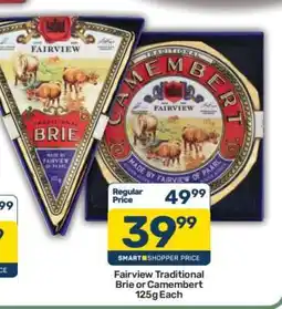 Pick n Pay Fairview Traditional Brie or Camembert 125g Each offer