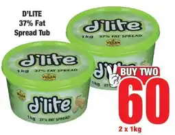 Boxer D'Lite 37% Fat Spread Tub offer