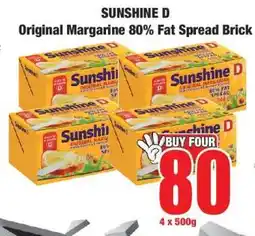 Boxer SUNSHINE D Original Margarine 80% Fat Spread Brick offer