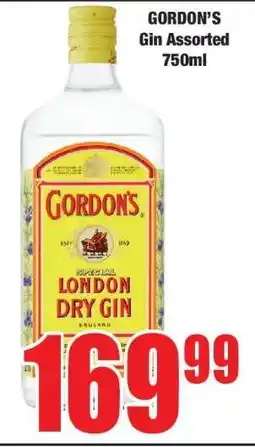 Boxer GORDON’S Gin Assorted 750ml offer