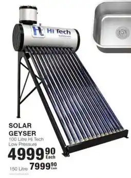 Build It SOLAR GEYSER 100 Litre Hi Tech offer