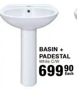 Build It BASIN + PADESTAL White C/W offer