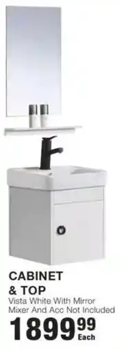 Build It Cabinet & Top Vista White With Mirror Mixer And Acc Not Included offer