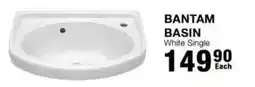 Build It BANTAM BASIN White Single offer