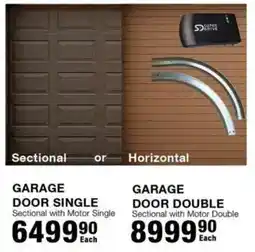 Build It Garage Door Single Sectional with Motor Single offer