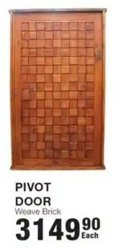 Build It PIVOT DOOR Weave Brick offer