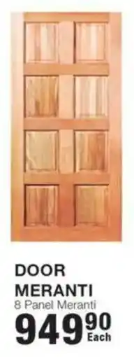 Build It DOOR MERANTI 8 Panel Meranti offer